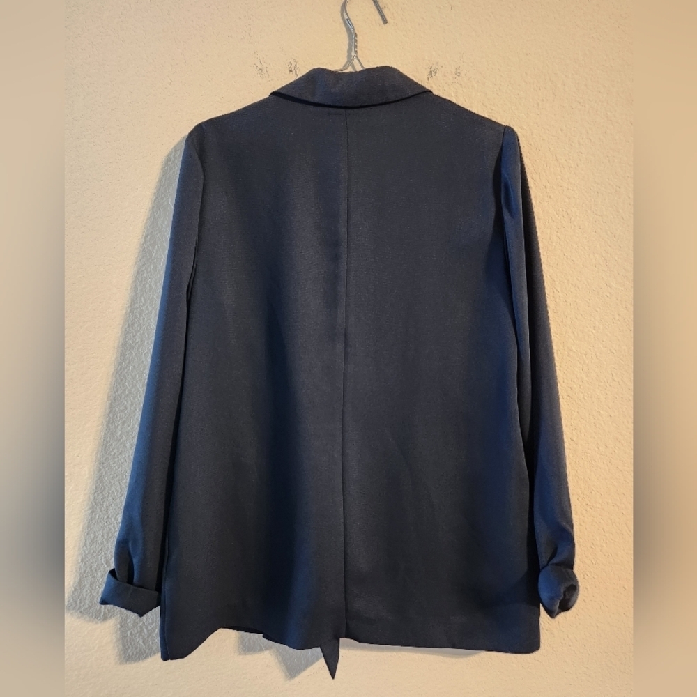 Top Shop NWT Women’s Navy one button blazer size US 6 - Picture 5 of 5